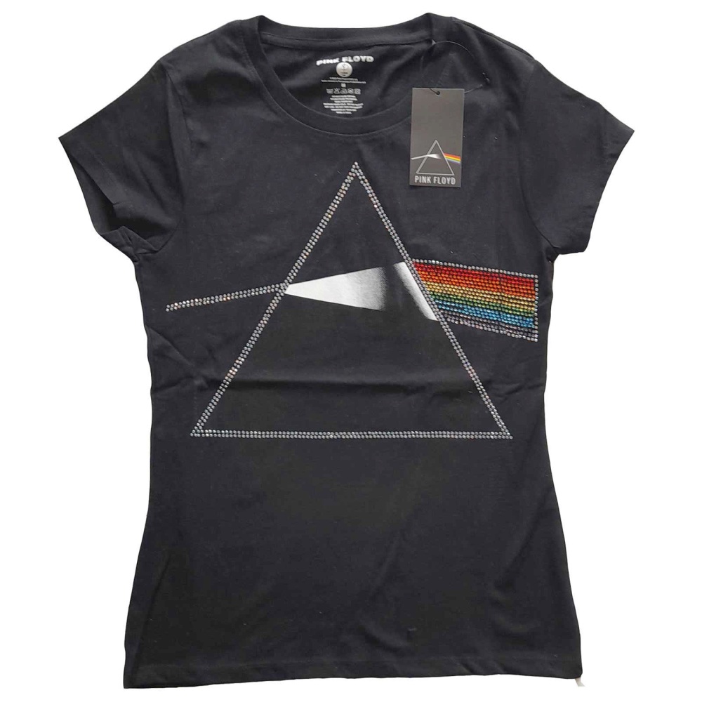 Pink Floyd - Dark Side Of The Moon Ladies Tshirt - Black